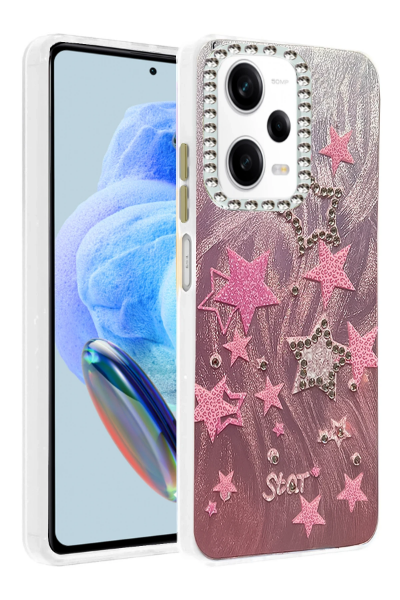 Newface Xiaomi Redmi Note 12 Pro 5G Kılıf Blade Aynalı Desenli Kapak - Desen 7 resmi