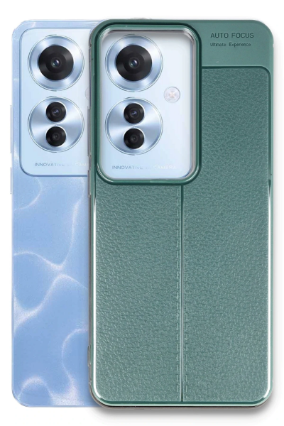 Newface Oppo Reno 11F Kılıf Auto Focus Kapak - Koyu Yeşil resmi