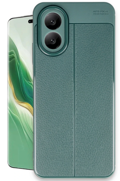 Newface Oppo A38 Kılıf Auto Focus Kapak - Koyu Yeşil resmi