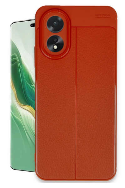 Newface Oppo A38 Kılıf Auto Focus Kapak - Kırmızı resmi