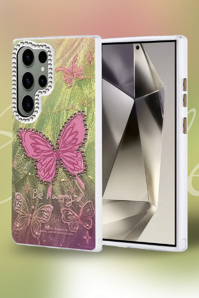 Newface Samsung Galaxy S23 Ultra Kılıf Blade Aynalı Desenli Kapak - Desen 6 resmi