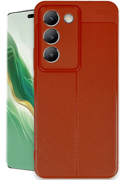 Newface Vivo V30 Lite 4G Kılıf Auto Focus Kapak - Kırmızı resmi