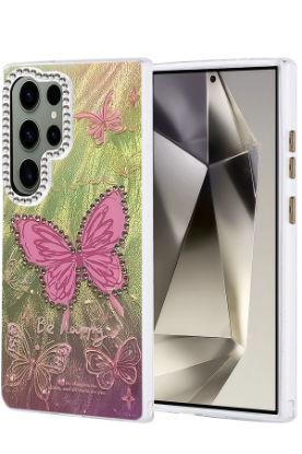 Newface Samsung Galaxy S24 Ultra Kılıf Blade Aynalı Desenli Kapak - Desen 5 resmi