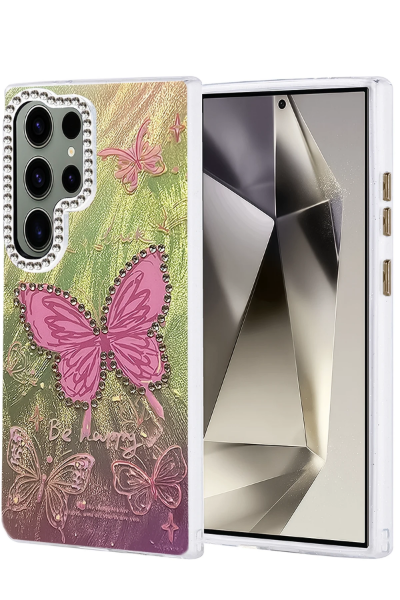 Newface Samsung Galaxy S24 Ultra Kılıf Blade Aynalı Desenli Kapak - Desen 5 resmi