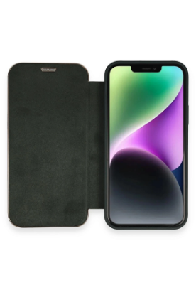 Newface iPhone 12 Kılıf Dolpin Kapaklı - Koyu Yeşil resmi