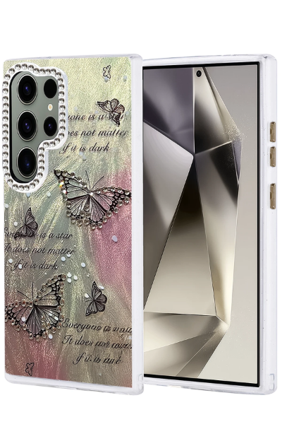 Newface Samsung Galaxy S24 Ultra Kılıf Blade Aynalı Desenli Kapak - Desen 6 resmi