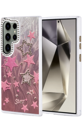 Newface Samsung Galaxy S24 Ultra Kılıf Blade Aynalı Desenli Kapak - Desen 7 resmi