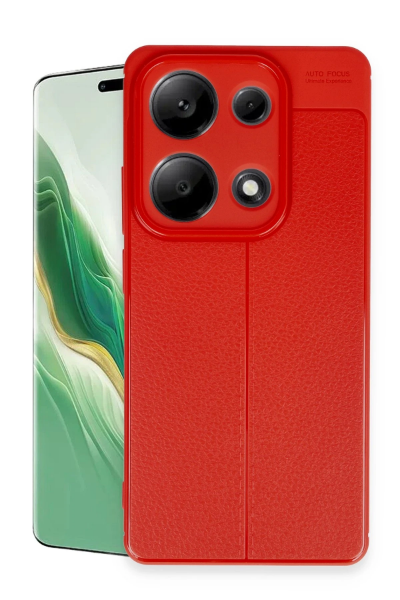 Newface Xiaomi Redmi Note 13 Pro 4G Kılıf Auto Focus Kapak - Kırmızı resmi