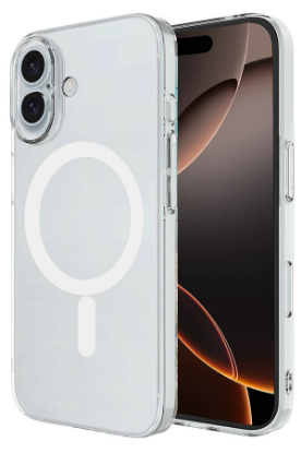 Newface iPhone 16 Plus Kılıf Magneticsafe Şeffaf Silikon - Şeffaf resmi