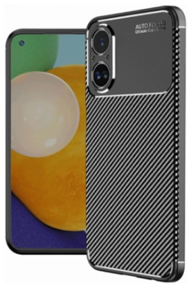 Newface Realme 12 Lite Kılıf Auto Focus Karbon Kapak - Siyah resmi