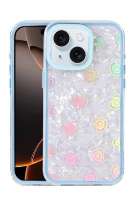 Newface Apple iPhone 14 Lumi Desenli Kapak - Mavi resmi