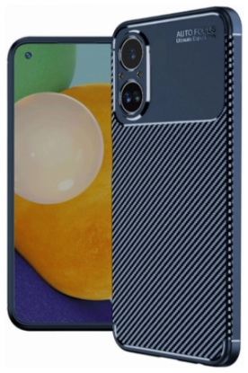 Newface Realme 12 Lite Kılıf Auto Focus Karbon Kapak - Lacivert resmi