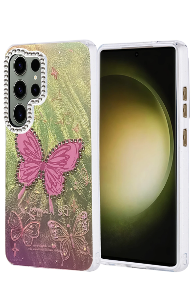 Newface Samsung Galaxy S25 Ultra Kılıf Blade Aynalı Desenli Kapak - Desen 5 resmi