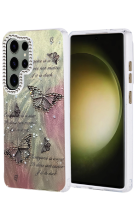 Newface Samsung Galaxy S25 Ultra Kılıf Blade Aynalı Desenli Kapak - Desen 6 resmi