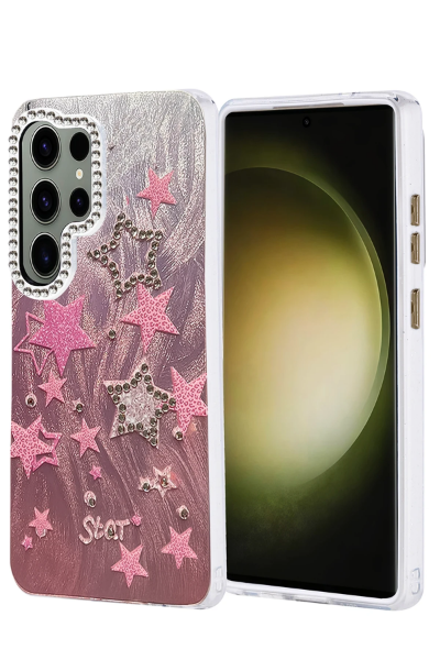 Newface Samsung Galaxy S25 Ultra Kılıf Blade Aynalı Desenli Kapak - Desen 7 resmi