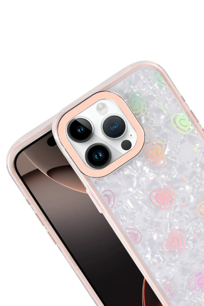 Newface Apple iPhone 14 Lumi Desenli Kapak - Pembe resmi