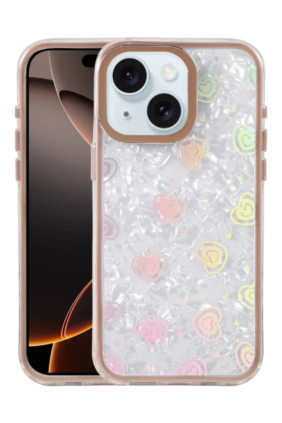 Newface Apple iPhone 14 Lumi Desenli Kapak - Çöl Titanyum resmi