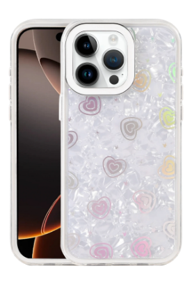 Newface Apple iPhone 14 Pro Max Lumi Desenli Kapak - Beyaz resmi
