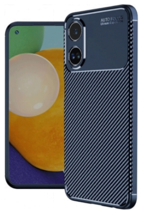 Newface Oppo A38 Kılıf Auto Focus Karbon Kapak - Lacivert resmi