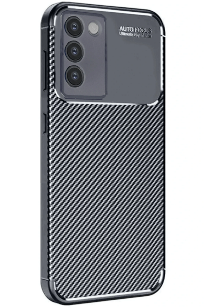 Newface Vivo V30 Lite 4G Kılıf Auto Focus Karbon Kapak - Siyah resmi
