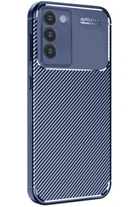 Newface Vivo V30 Lite 4G Kılıf Auto Focus Karbon Kapak - Lacivert resmi
