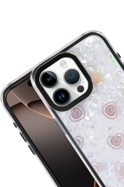 Newface Apple iPhone 14 Pro Max Lumi Desenli Kapak - Siyah resmi