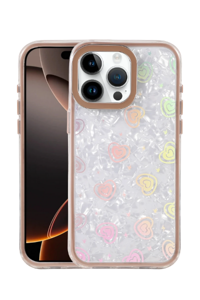 Newface Apple iPhone 14 Pro Max Lumi Desenli Kapak - Çöl Titanyum resmi