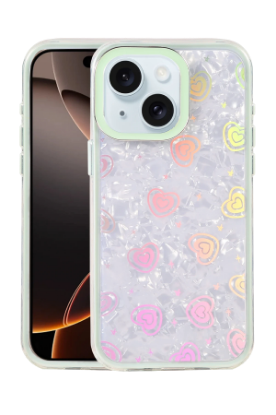 Newface Apple iPhone 15 Lumi Desenli Kapak - Açık Mavi resmi