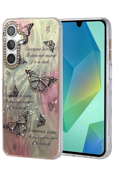 Newface Samsung Galaxy S25 Plus Kılıf Blade Aynalı Desenli Kapak - Desen 6 resmi