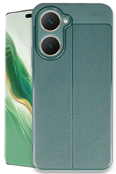 Newface Vivo Y18 Kılıf Auto Focus Kapak - Koyu Yeşil resmi