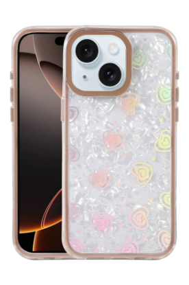 Newface Apple iPhone 15 Lumi Desenli Kapak - Çöl Titanyum resmi