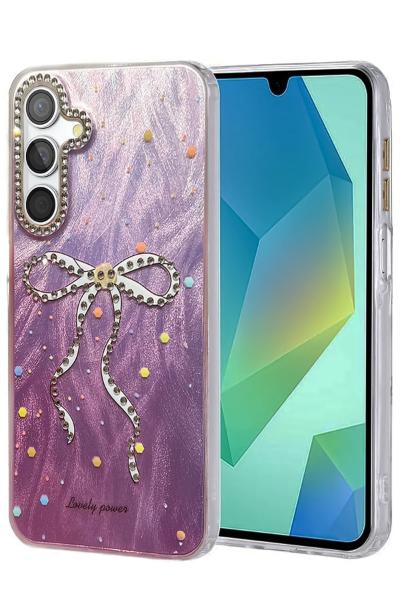 Newface Samsung Galaxy S24 FE Kılıf Blade Aynalı Desenli Kapak - Desen 1 resmi