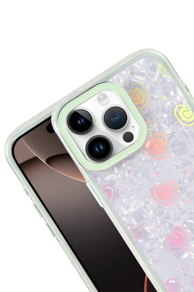 Newface Apple iPhone 15 Pro Lumi Desenli Kapak - Açık Mavi resmi