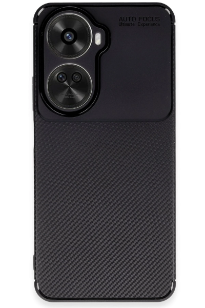 Newface Huawei Nova 12 SE Kılıf Auto Focus Karbon Kapak - Siyah resmi