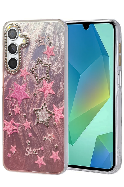 Newface Samsung Galaxy S24 FE Kılıf Blade Aynalı Desenli Kapak - Desen 7 resmi