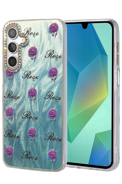 Newface Samsung Galaxy S24 FE Kılıf Blade Aynalı Desenli Kapak - Desen 9 resmi