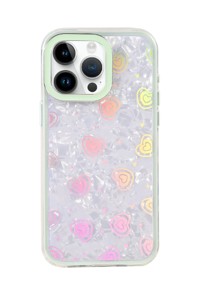 Newface Apple iPhone 15 Pro Max Lumi Desenli Kapak - Açık Mavi resmi