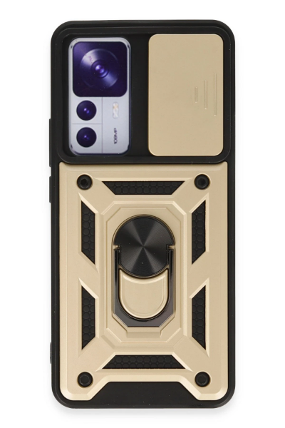 Newface Xiaomi Mi 12T Pro Kılıf Pars Lens Yüzüklü Silikon - Gold resmi