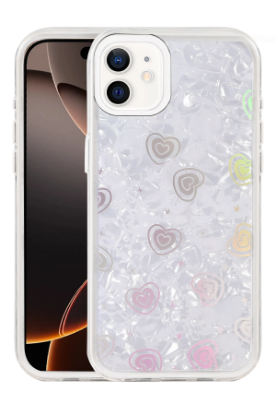 Newface Apple iPhone 11 Lumi Desenli Kapak - Beyaz resmi