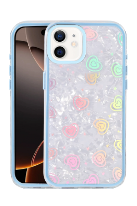Newface Apple iPhone 11 Lumi Desenli Kapak - Mavi resmi