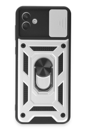 Newface Samsung Galaxy A04E Kılıf Pars Lens Yüzüklü Silikon - Gümüş resmi