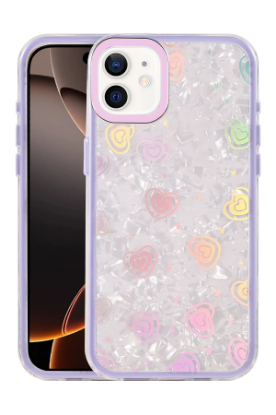 Newface Apple iPhone 11 Lumi Desenli Kapak - Mor resmi