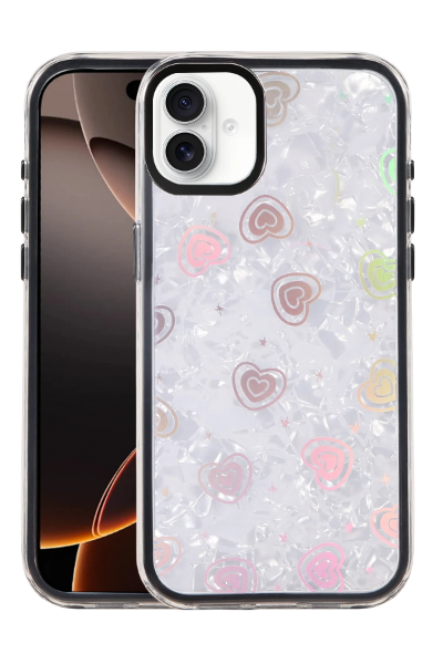 Newface Apple iPhone 16 Lumi Desenli Kapak - Siyah resmi