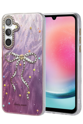 Newface Samsung Galaxy A24 4G Kılıf Blade Aynalı Desenli Kapak - Desen 1 resmi