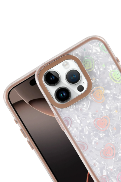 Newface Apple iPhone 16 Lumi Desenli Kapak - Çöl Titanyum resmi