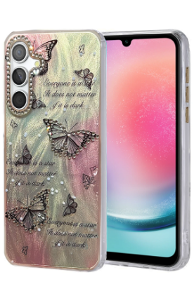 Newface Samsung Galaxy A24 4G Kılıf Blade Aynalı Desenli Kapak - Desen 6 resmi