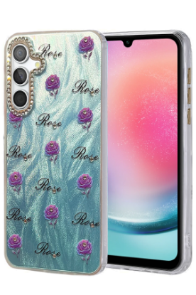 Newface Samsung Galaxy A24 4G Kılıf Blade Aynalı Desenli Kapak - Desen 9 resmi