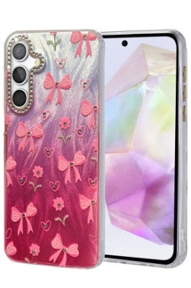 Newface Samsung Galaxy A35 5G Kılıf Blade Aynalı Desenli Kapak - Desen 3 resmi