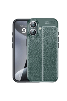 Newface iPhone 16 Plus Kılıf Auto Focus Kapak - Koyu Yeşil resmi