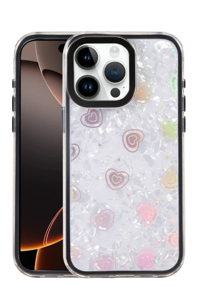 Newface Apple iPhone 16 Pro Max Lumi Desenli Kapak - Siyah resmi